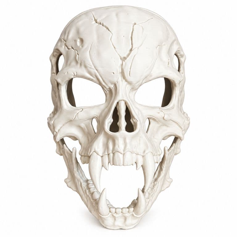 Mascara Calavera 3D Halloween Terror Decoracion Disfraz