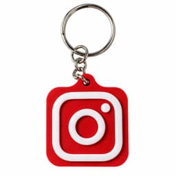 Llavero Instagram NFC Acceso Rapido A Redes Sociales Rojo