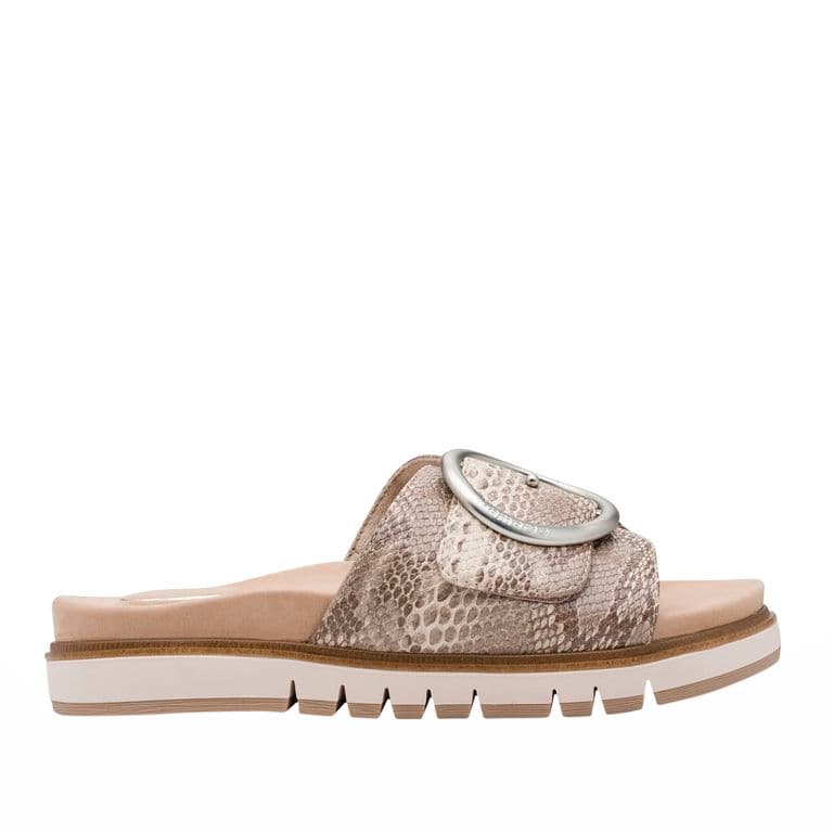 Sandalia Mujer 87106-42 Serpiente Beige Beige 39.5