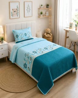 Cubrecamas Quilt De Verano Plaza y Media Ligero Y Transpirable