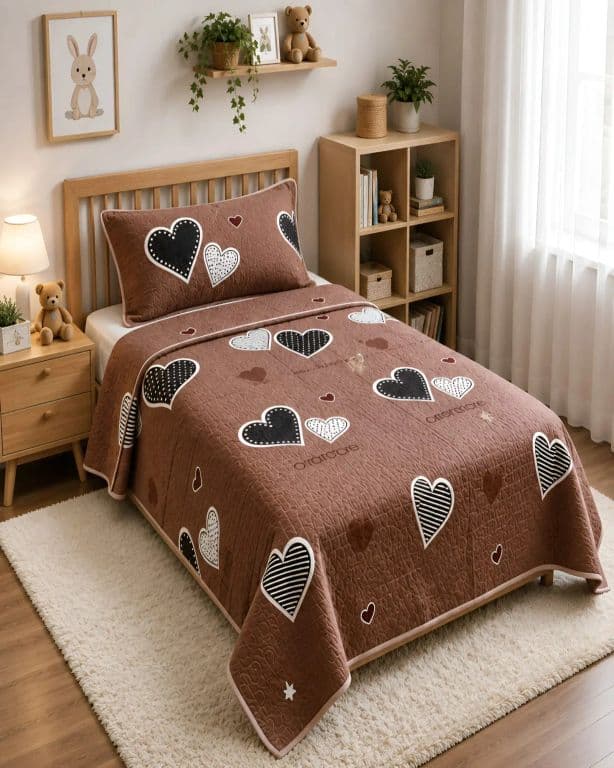 Cubrecamas Quilt De Verano Plaza y Media Ligero Y Transpirable Mas Almohada