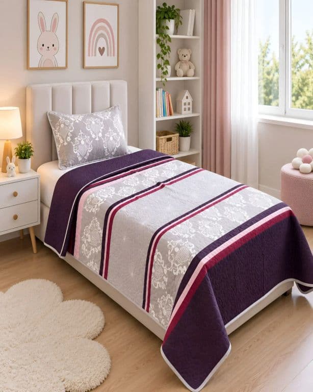 Cubrecamas Quilt De Verano Plaza y Media Ligero Y Transpirable Mas Almohada