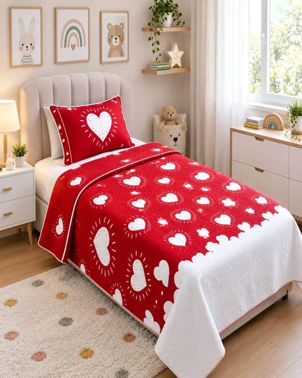 Cubrecamas Quilt De Verano Plaza y Media Ligero Y Transpirable Mas Almohada