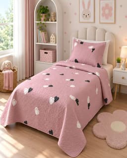 Cubrecamas Quilt De Verano Plaza y Media Ligero Y Transpirable Mas Almohada