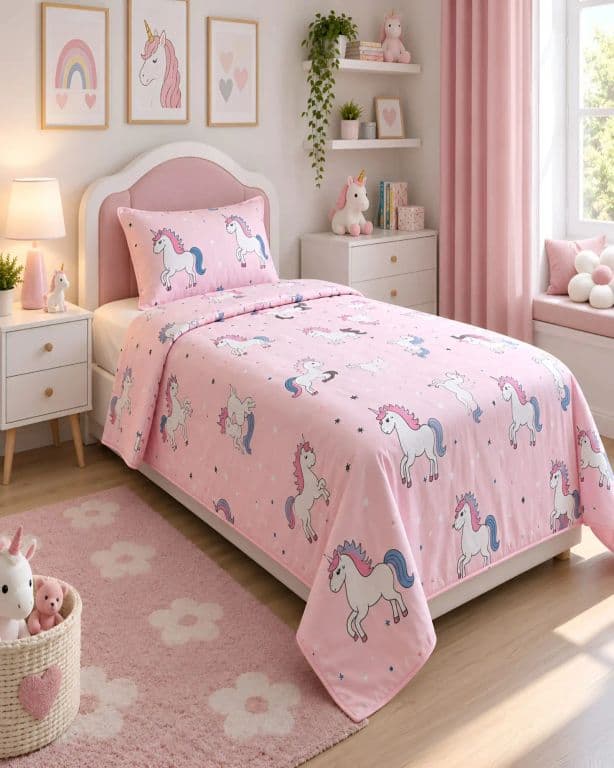 Cubrecamas Quilt De Verano Plaza y Media Ligero Y Transpirable Mas Almohada