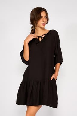 Vestido Corto Mara Negro Negro S
