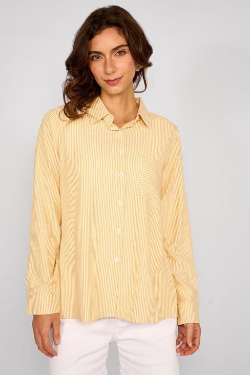 Camisa Rayas Milagros Amarillo Amarillo L
