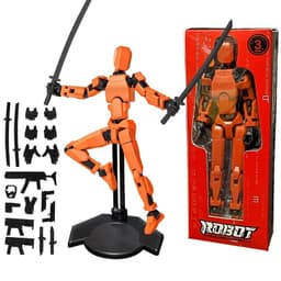 Figura Mision 13 Robot T13 Naranjo Armada en Caja