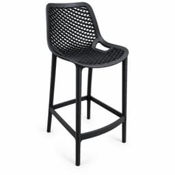 Taburete Rex de Polipropileno 66cm Negro Negro