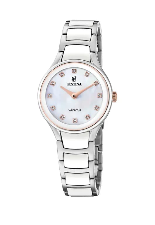 Reloj F20752/8 Blanco Mujer Ceramic 30.50MM OP Plateado 30