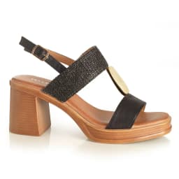 Sandalia Mujer Solea Ravello Negra Negro 40
