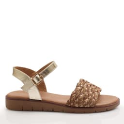 Sandalia Mujer Solea Cannes Camel Cafe Claro 38