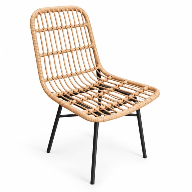 Silla Siena Rattan para Comedor o Terraza Cafe
