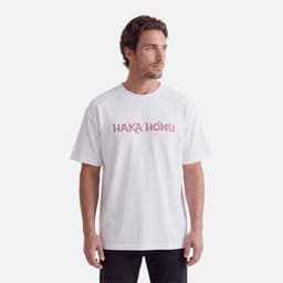 Polera Hombre Logo Blanco Blanco XL