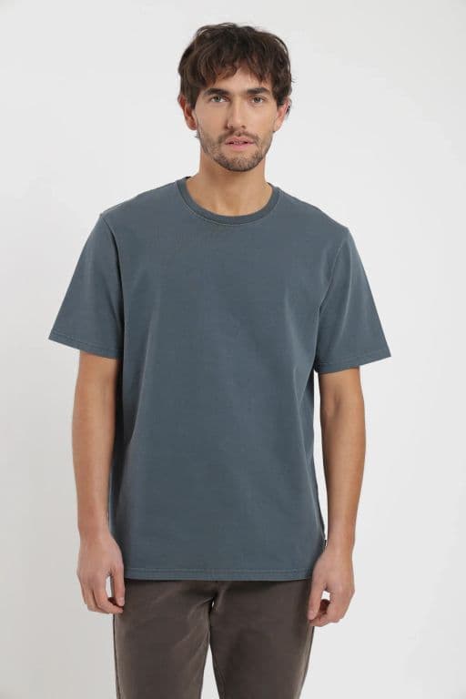 Polera manga corta hombre Heavyweight Azul XL