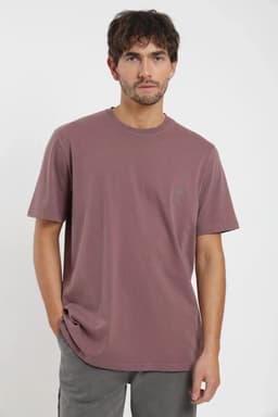 Polera manga corta hombre Manzana Burdeos 2XL