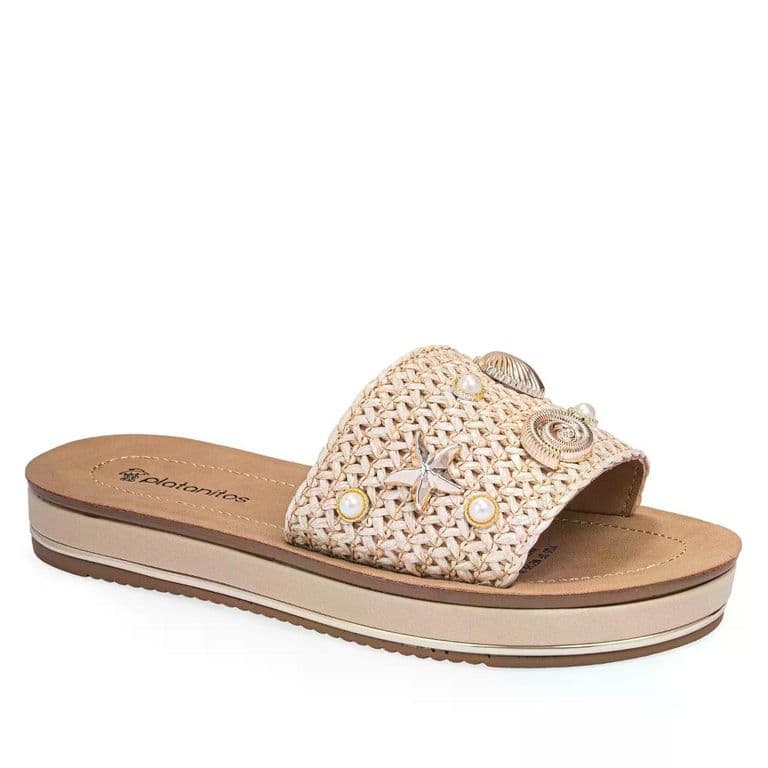 Sandalia Dama Sf Meche Beige 38