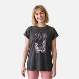 Polera Mujer Garza Negro Negro L