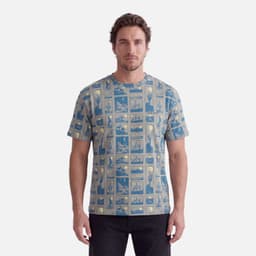 Polera Hombre Pinacoteca Print Laurel Verde Oliva L