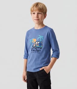 Polera manga larga nino B11011270560 azul Azul 2 ANOS
