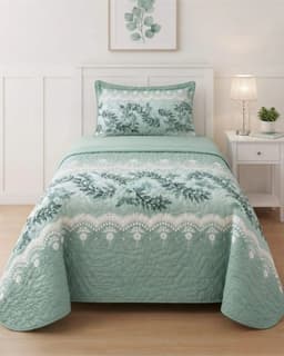Juego Cubrecama Quilt Verano 1.5 Plazas + Juego De Sabanas