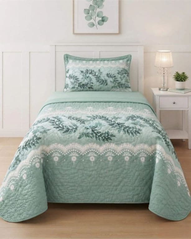 Juego Cubrecama Quilt Verano 1.5 Plazas + Juego De Sabanas