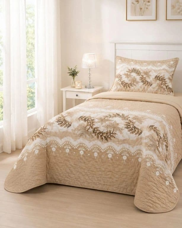 Juego Cubrecama Quilt Verano 1.5 Plazas + Juego De Sabanas