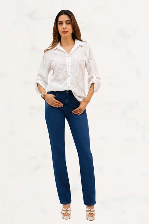Jeans Recto Medium Blue Azul 50