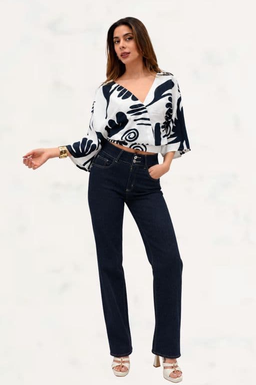 Jeans Recto Blue Azul 48