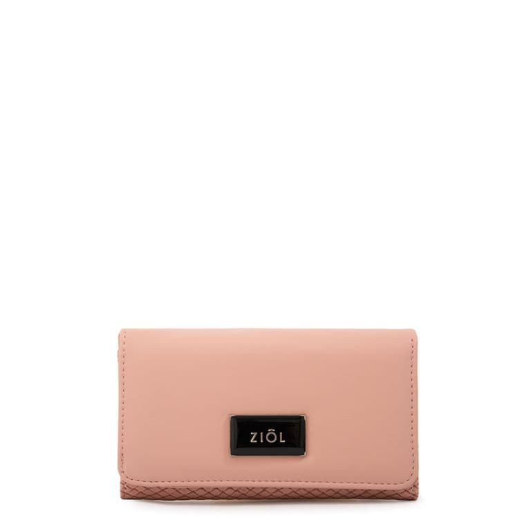 Billetera con tapa zia mediana rosa viejo Rosa TALLA UNICA