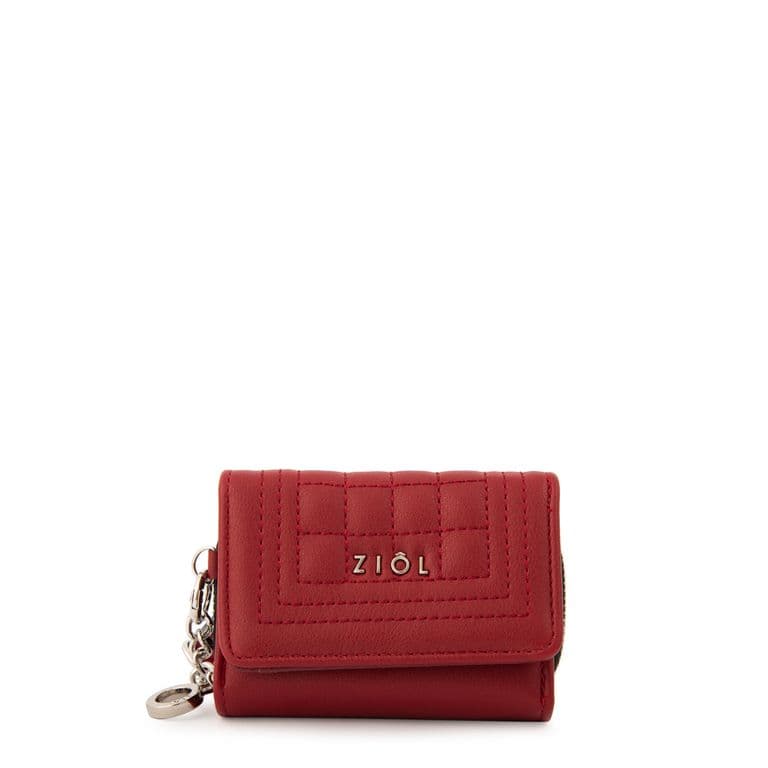 Billetera cierre exterior nay pequena rojo Rojo TALLA UNICA