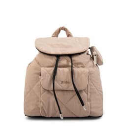 Mochila con tapa linn mediana beige Beige TALLA UNICA