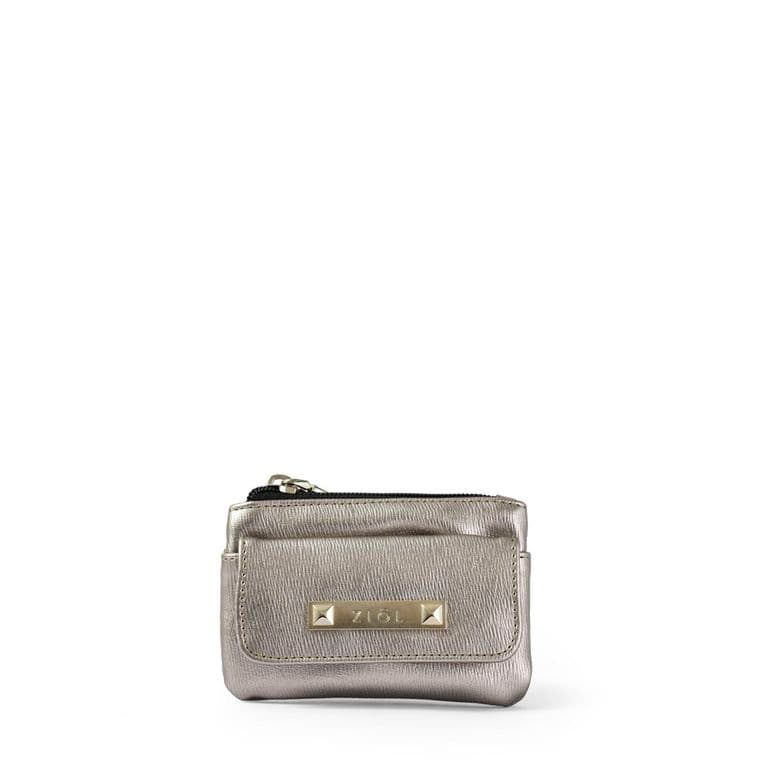 Monedero bolsillo frontal fraila pequena plateado Gris TALLA UNICA