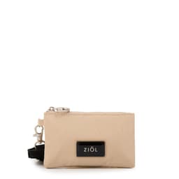 Monedero cierre exterior luna pequena beige Beige TALLA UNICA