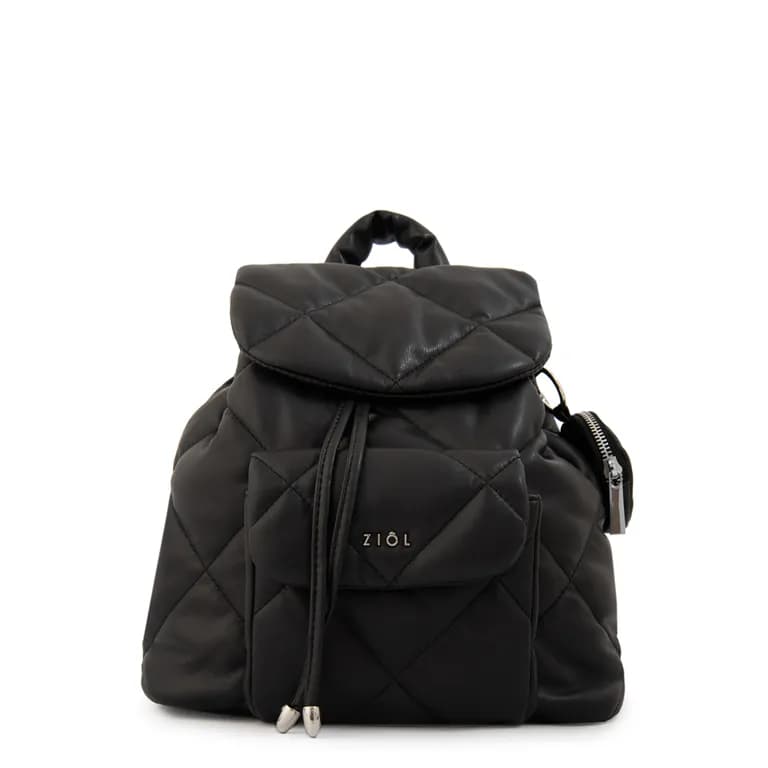 Mochila con tapa linn mediana negro especial Negro TALLA UNICA