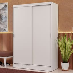Closet Max 2 Puertas Correderas Blanco 119x54x183 cm
