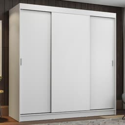 Closet Reno 3 Puertas Correderas Blanco 180x54x205 cm