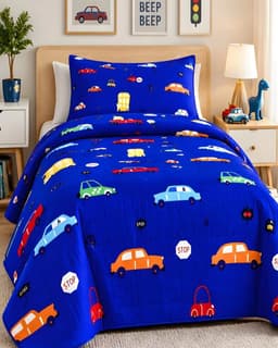 Cubrecamas Quilt de Verano Plaza y Media con Funda