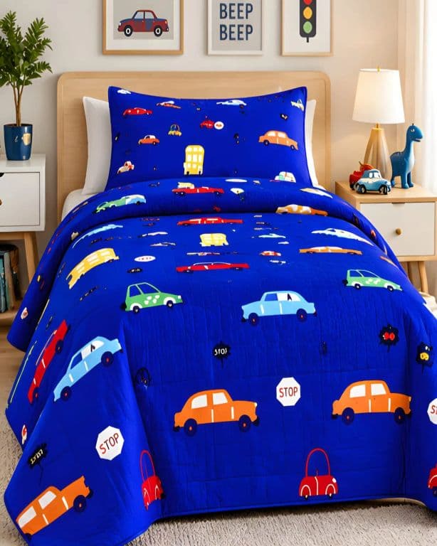 Cubrecamas Quilt de Verano Plaza y Media con Funda