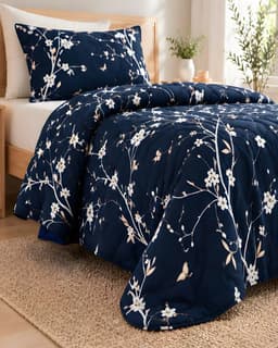 Cubrecamas Quilt de Verano Plaza y Media con Funda