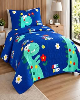 Cubrecamas Quilt de Verano Plaza y Media con Funda