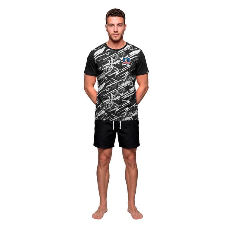 Pijama Hombre Algodon Verano Colo-Colo C2 Multicolor XL
