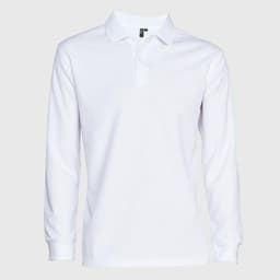 Polera Ml Hombre Waffle Blanco Blanco 3XL