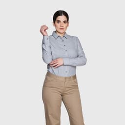 Blusa Fil A Fil Gris Gris 2XL