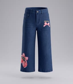 Jeans nina wide leg cherry L11111270409 denim azul Azul 10 ANOS