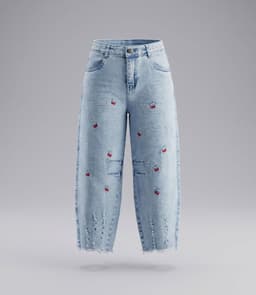 Jeans nina baloon L11111270574 denim celeste Celeste 6 ANOS