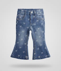Jeans bebe flare L12111270674 denim celeste Celeste 3 MESES
