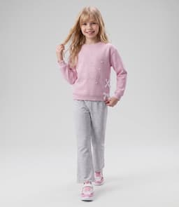 Conjunto poleron liviano y calza nina L11221271502 rosado Rosa 6 ANOS