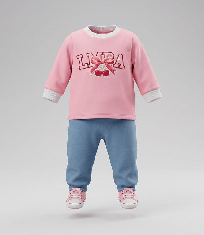 Conjunto recien nacida cherry L13221271502 rosado Rosa 0 MESES