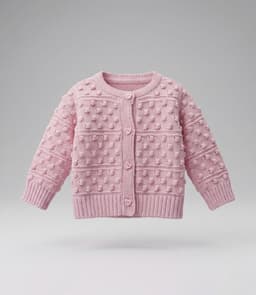 Chaleco recien nacida cardigan L13061270102 rosado Rosa 3 MESES